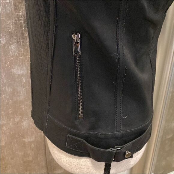Desa Collection Black perforated Leather Women's Jacket, S - Picture 6 of 13